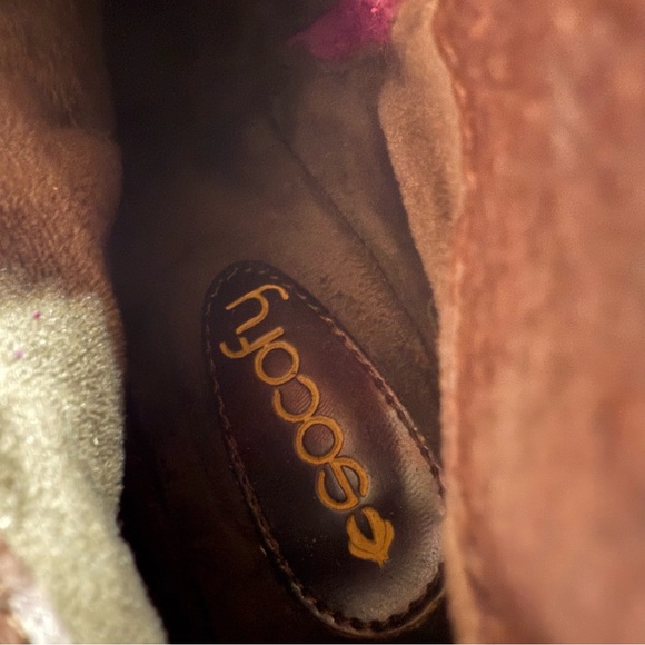 Socofy Leather Colorful Women's Ankle Boots Size Zip Boho Abstract Artsy 39 - Picture 7 of 8